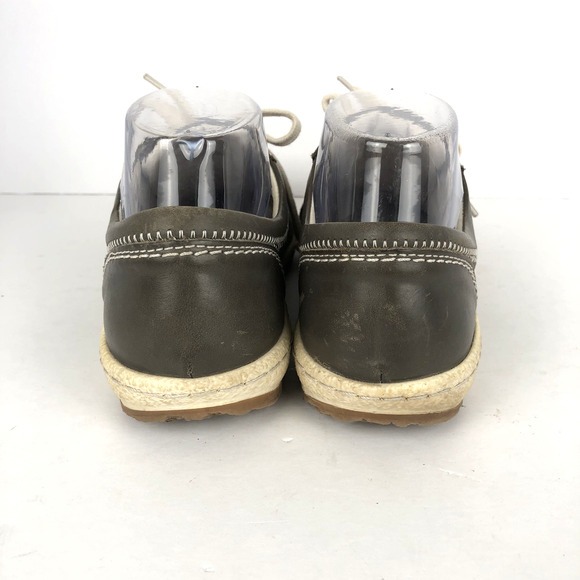 JOSEPH SEIBEL‎ Sneakers Sz 39 8 Gray Leather Walking Shoe Lace Up Perforated - Picture 6 of 10